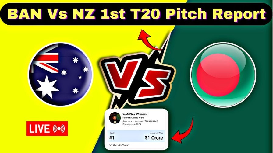 BAN Vs NZ 1st T20 Pitch Report