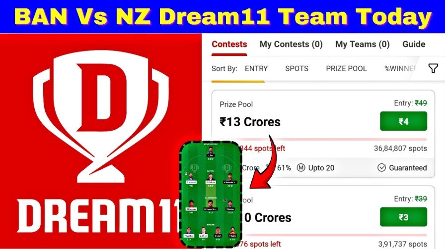 Bangladesh Vs New Zealand 1st T20 Dream11 Team Prediction