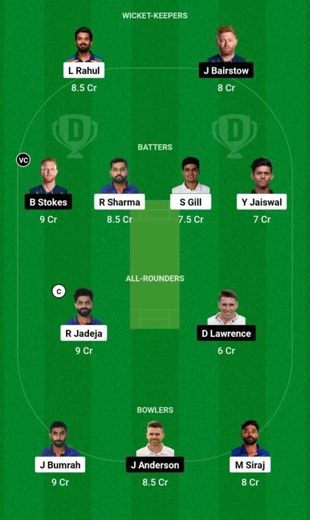 ENG Vs IND Dream11 Prediction Today